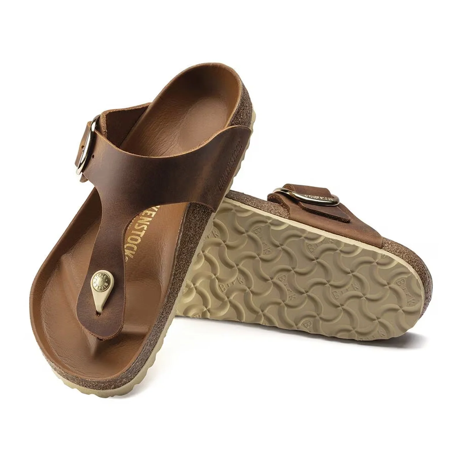 Birkenstock Gizeh Big Buckle Sandal (Women) - Cognac Leather - Image 3