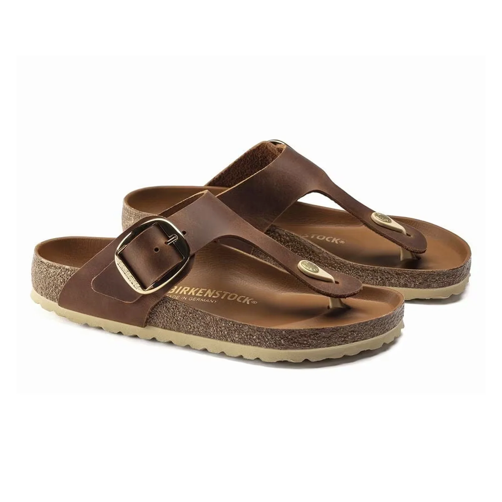 Birkenstock Gizeh Big Buckle Sandal (Women) - Cognac Leather - Image 4