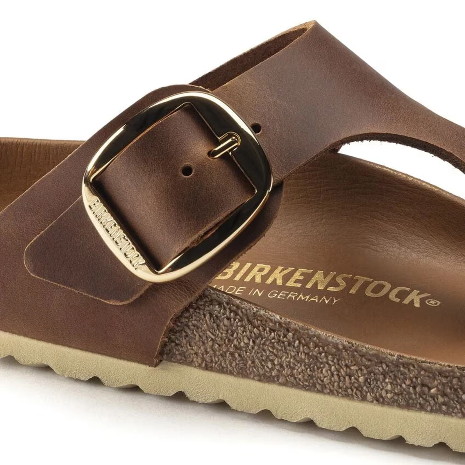 Birkenstock Gizeh Big Buckle Sandal (Women) - Cognac Leather - Image 5