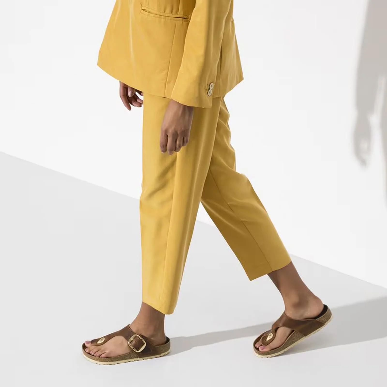 Birkenstock Gizeh Big Buckle Sandal (Women) - Cognac Leather - Image 6