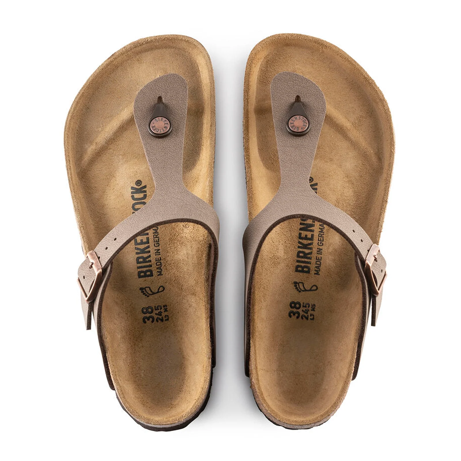 Birkenstock Gizeh Sandal (Women) - Mocha Birkibuc - Image 2