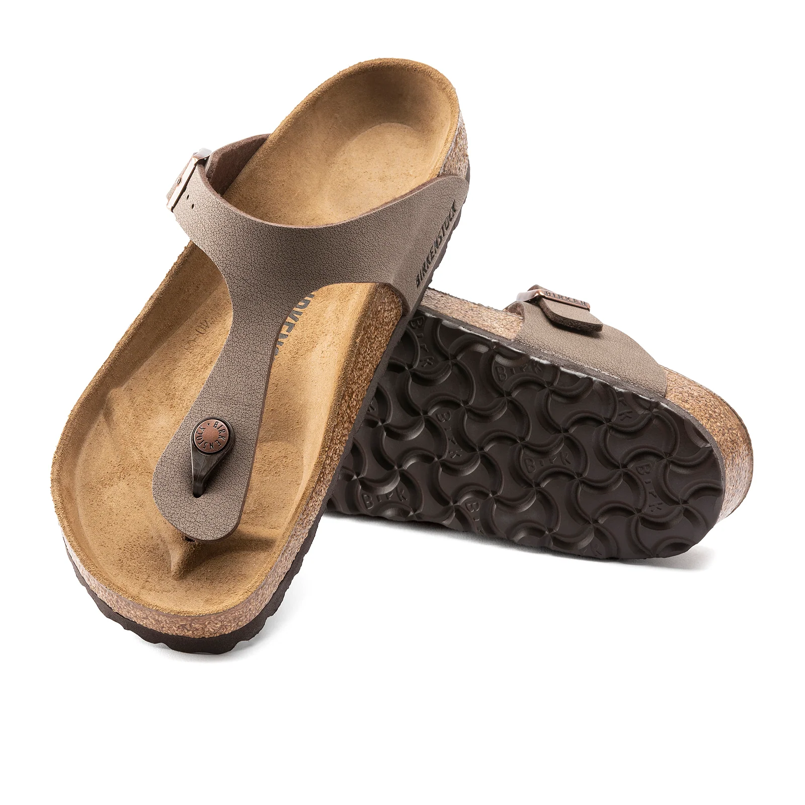 Birkenstock Gizeh Sandal (Women) - Mocha Birkibuc - Image 3