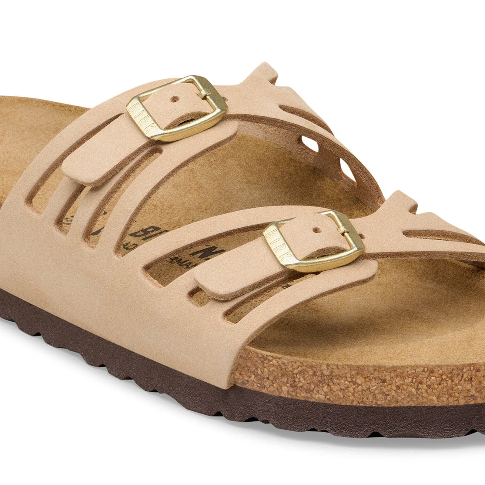 Birkenstock Granada Slide Sandal (Women) - Sandcastle Nubuck - Image 5