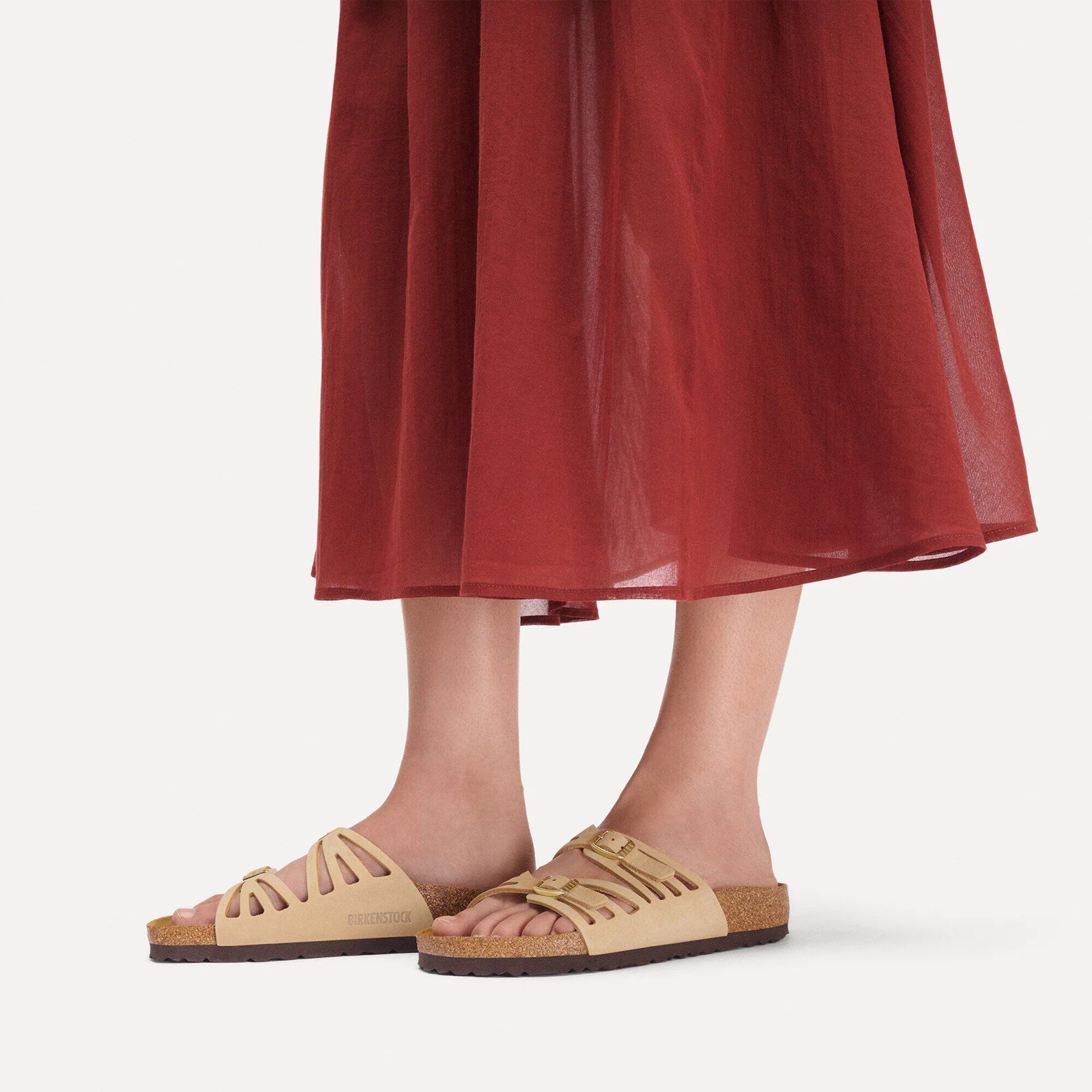 Birkenstock Granada Slide Sandal (Women) - Sandcastle Nubuck - Image 6