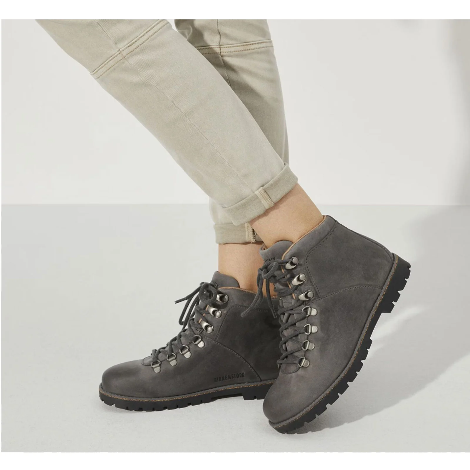 Birkenstock Jackson Ankle Boot (Women) - Graphite Oiled Suede - Image 5