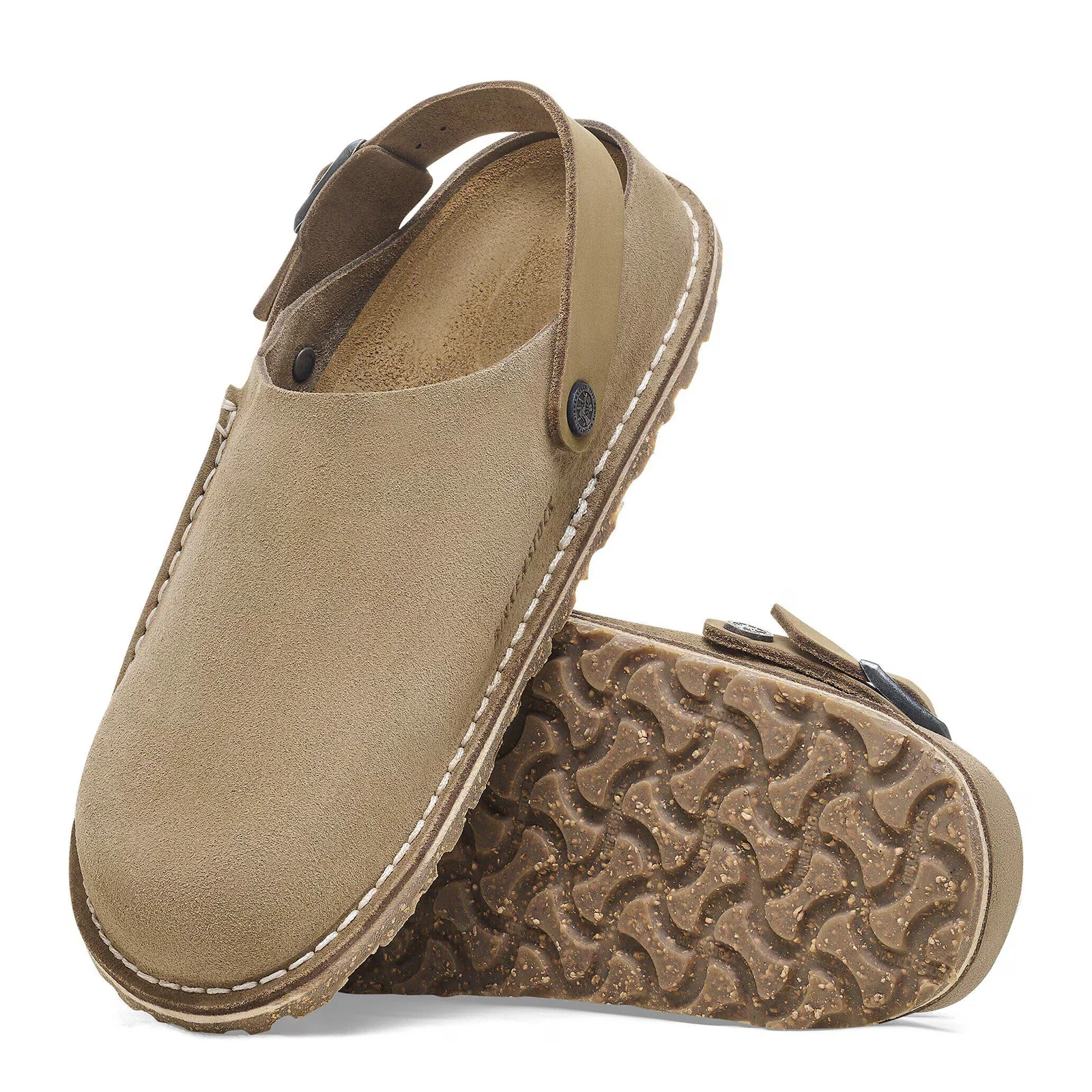Birkenstock Lutry Slipper (Men) - Gray Taupe Suede - Image 3