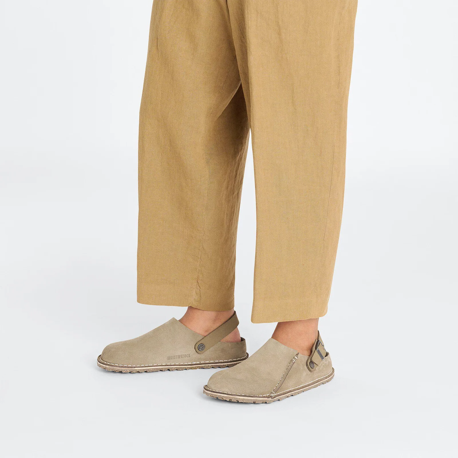 Birkenstock Lutry Slipper (Men) - Gray Taupe Suede - Image 6