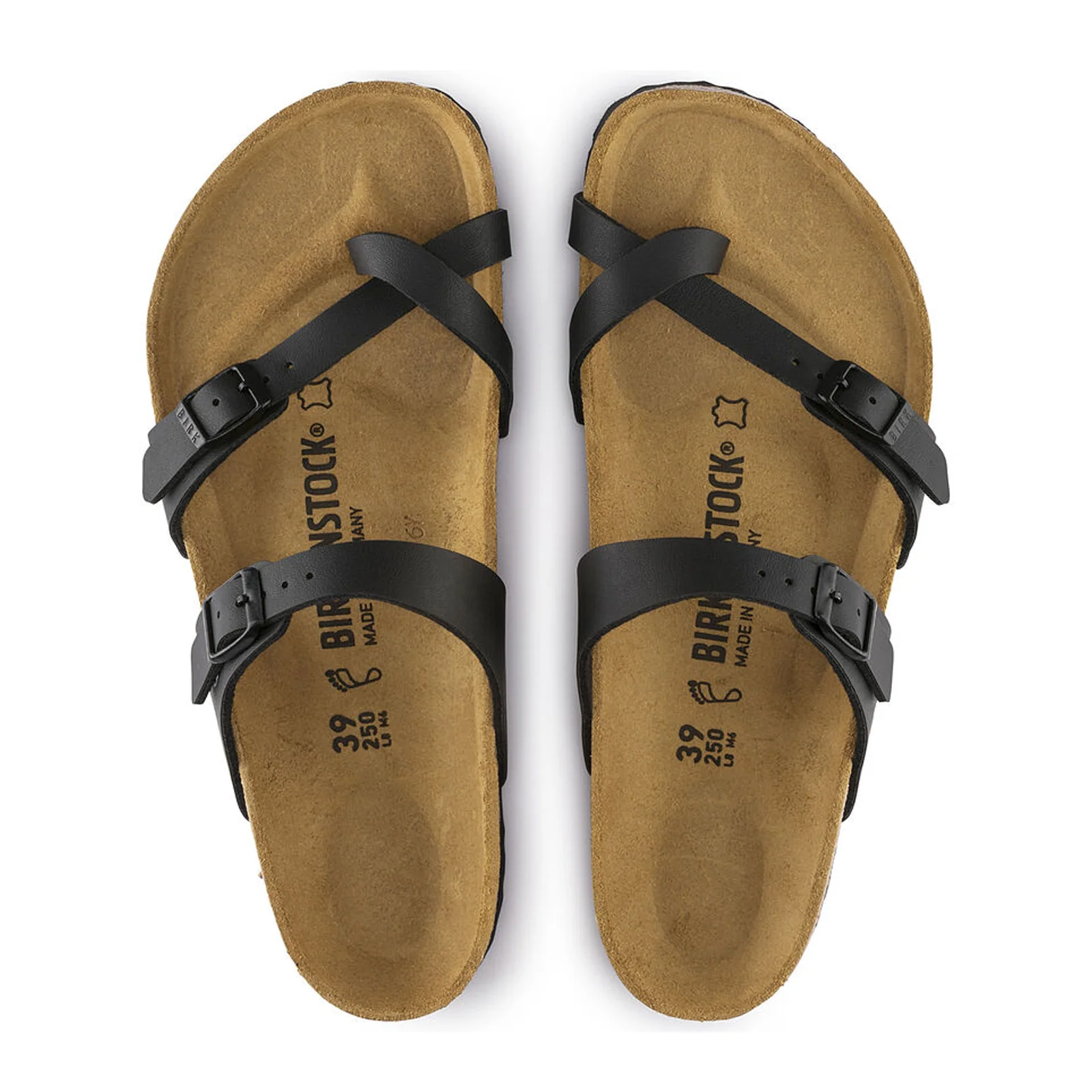 Birkenstock Mayari Narrow Sandal (Women) - Black Birko-Flor - Image 2
