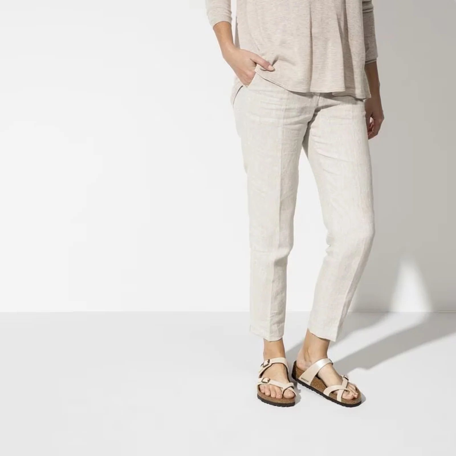 Birkenstock Mayari Sandal (Women) - Graceful Pearl White Birko-Flor - Image 6
