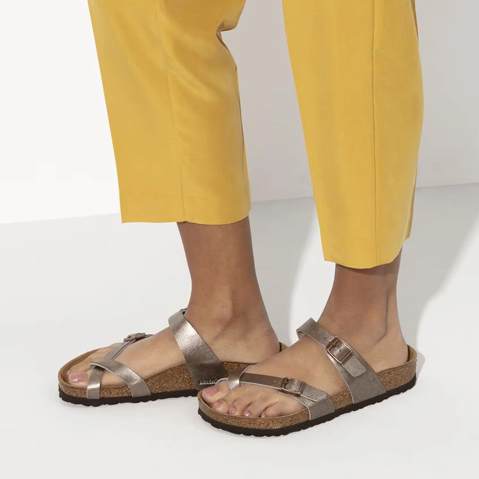 Birkenstock Mayari Sandal (Women) - Graceful Taupe Birko-Flor - Image 7