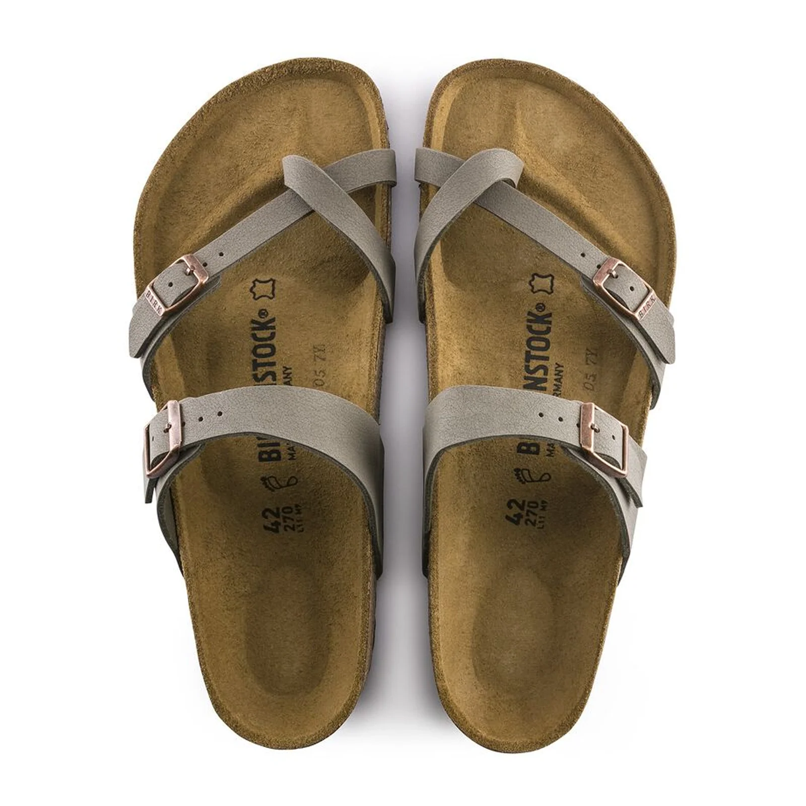 Birkenstock Mayari Sandal (Women) - Stone Birkibuc - Image 2