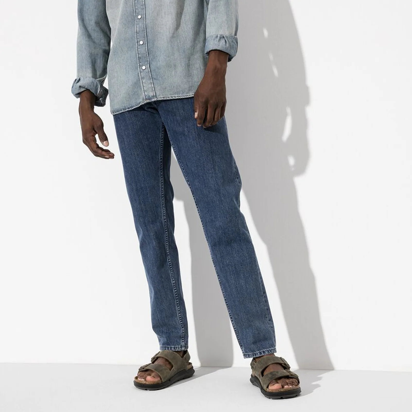 Birkenstock Milano Rugged Backstrap Sandal (Men) - Faded Khaki Oiled Leather - Image 6
