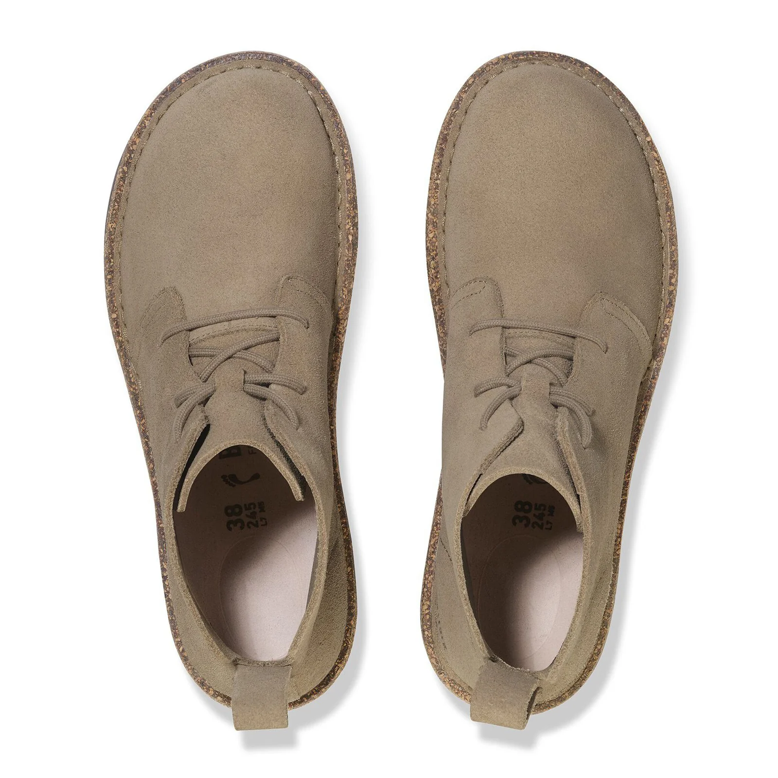 Birkenstock Uppsala Lace Up Mid Boot (Men) - Taupe Suede - Image 2