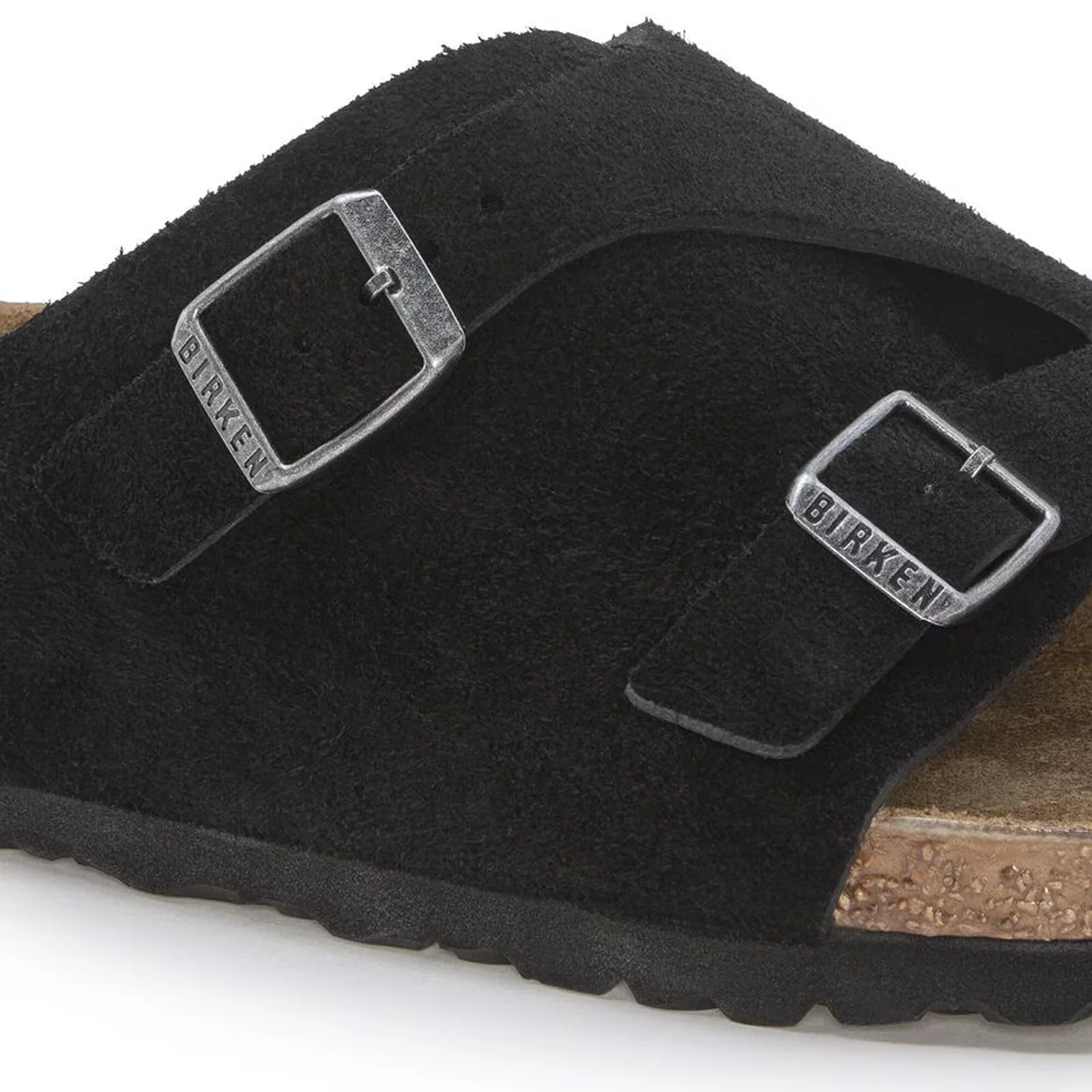 Birkenstock Zurich Slide Sandal (Men) - Black Suede - Image 5