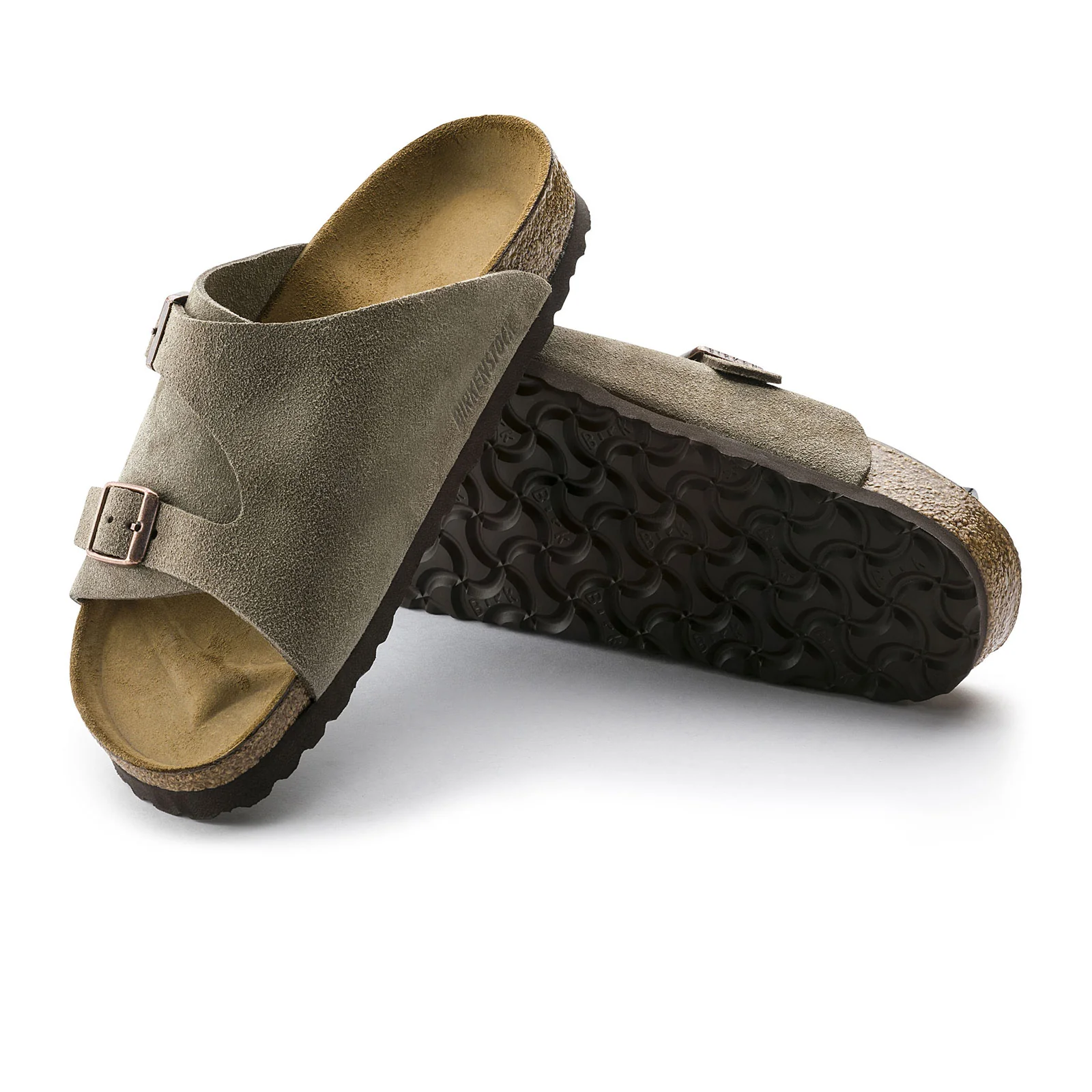 Birkenstock Zurich Slide Sandal (Men) - Taupe Suede - Image 3