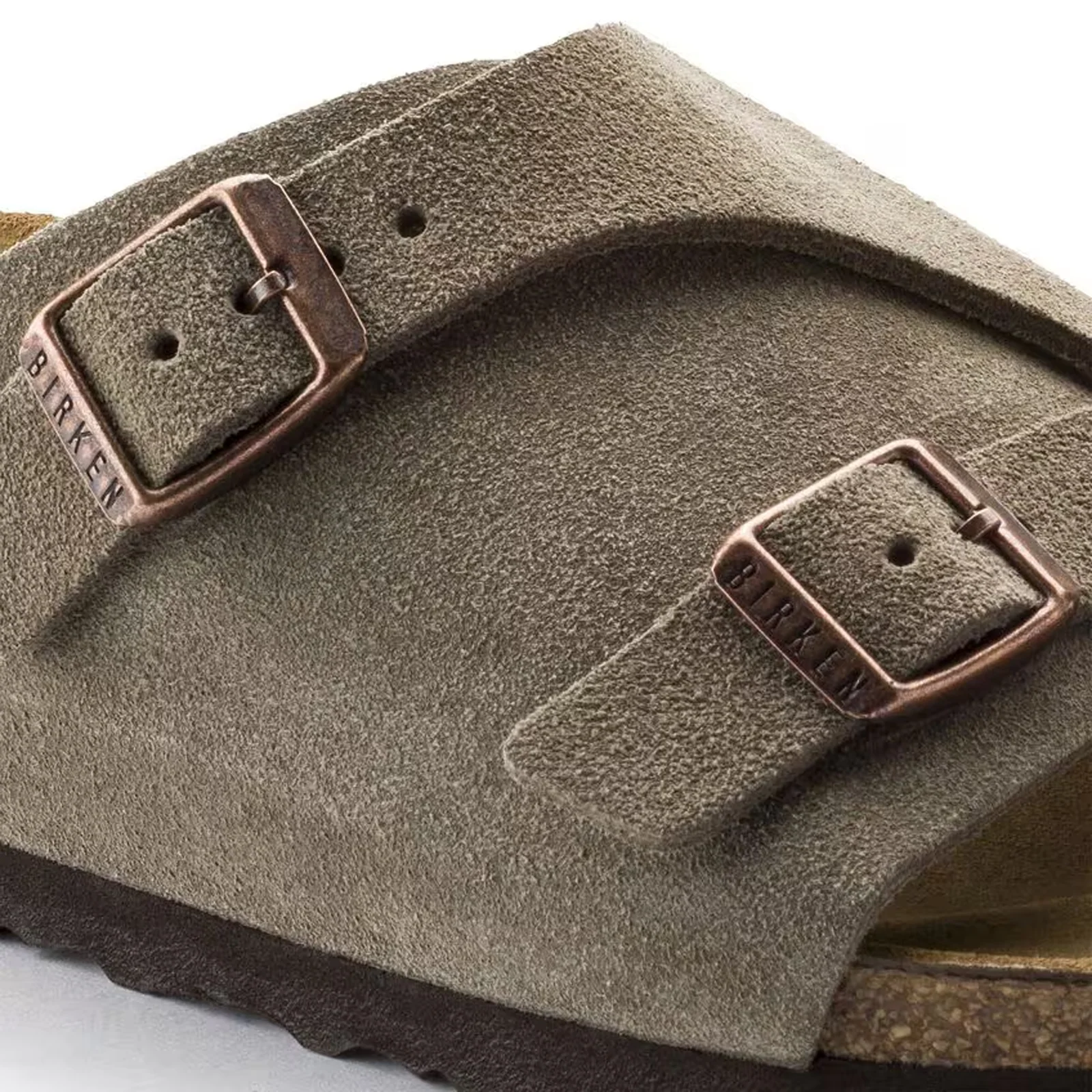 Birkenstock Zurich Slide Sandal (Men) - Taupe Suede - Image 5