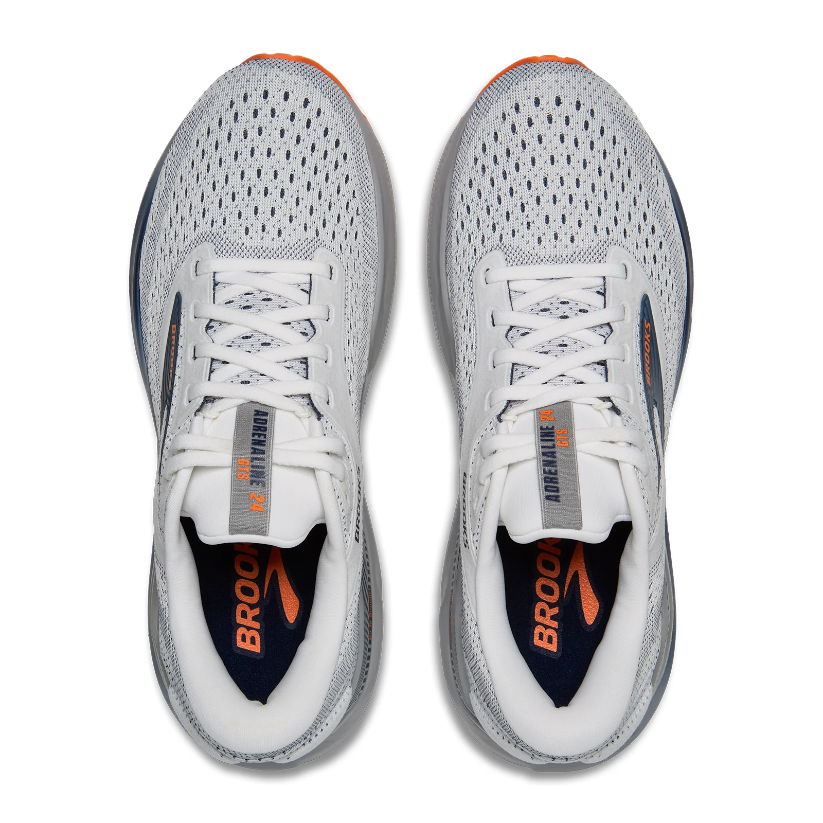 Brooks Adrenaline GTS 24 Running Shoe (Men) - White/Peacoat/Alloy - Image 5