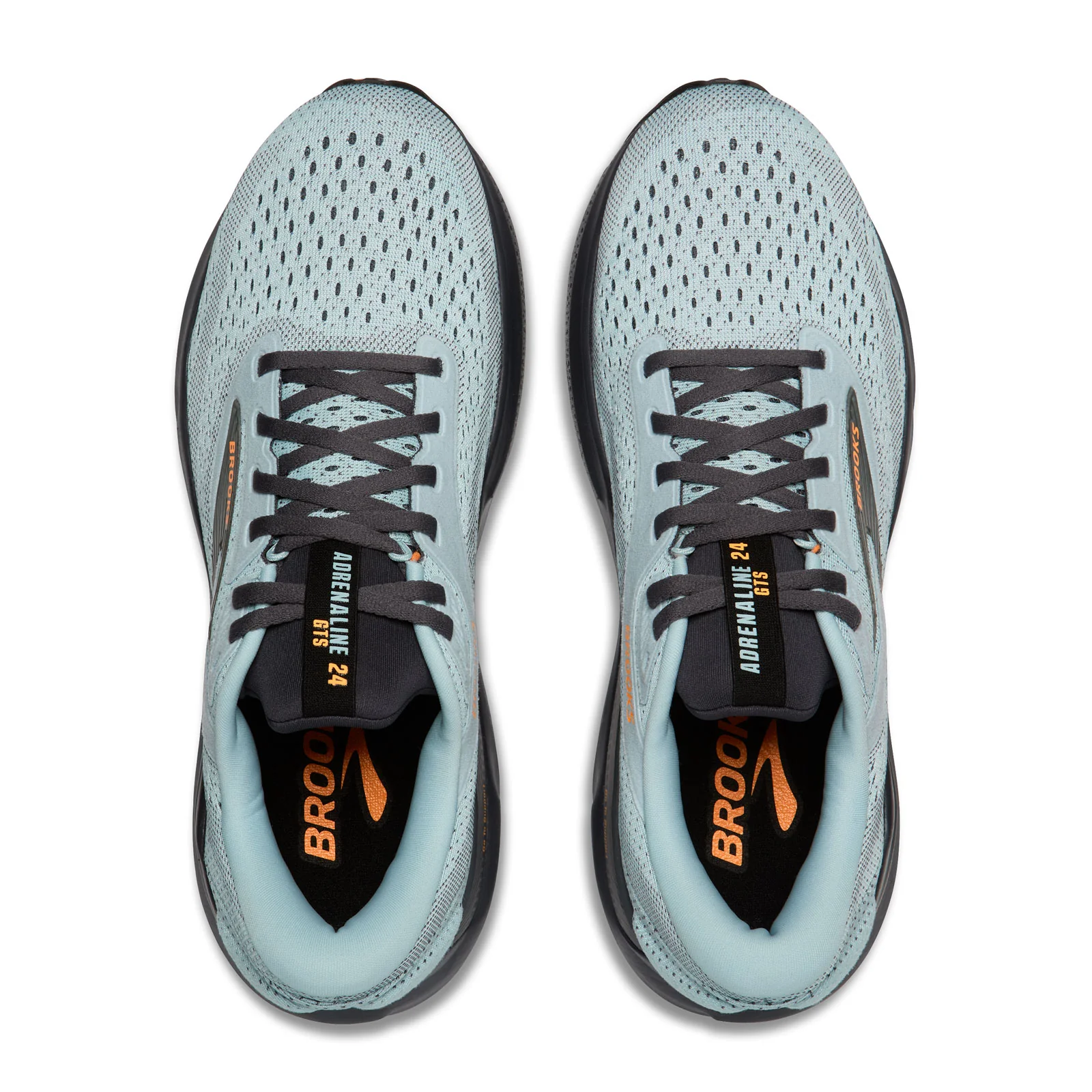 Brooks Adrenaline GTS 24 Running Shoe (Men) - Winter Sky/Ebony/Orange - Image 5