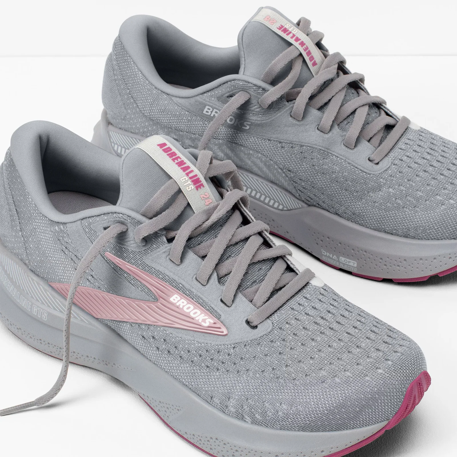 Brooks Adrenaline GTS 24 Running Shoe (Women) - Alloy/White/Zephyr - Image 7