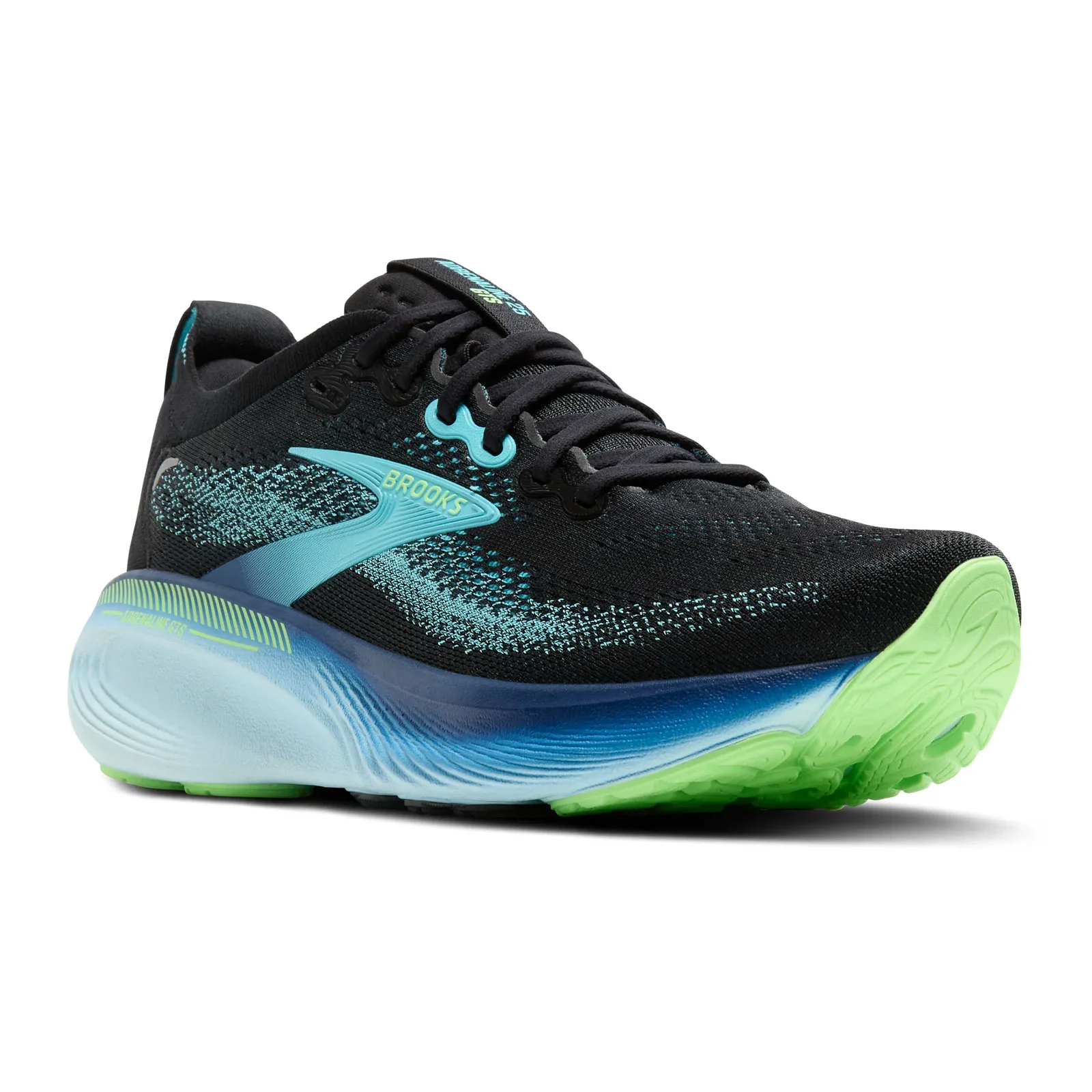 Brooks Adrenaline GTS 25 Running Shoe (Men) - Black/Ipanema/Mint - Image 3