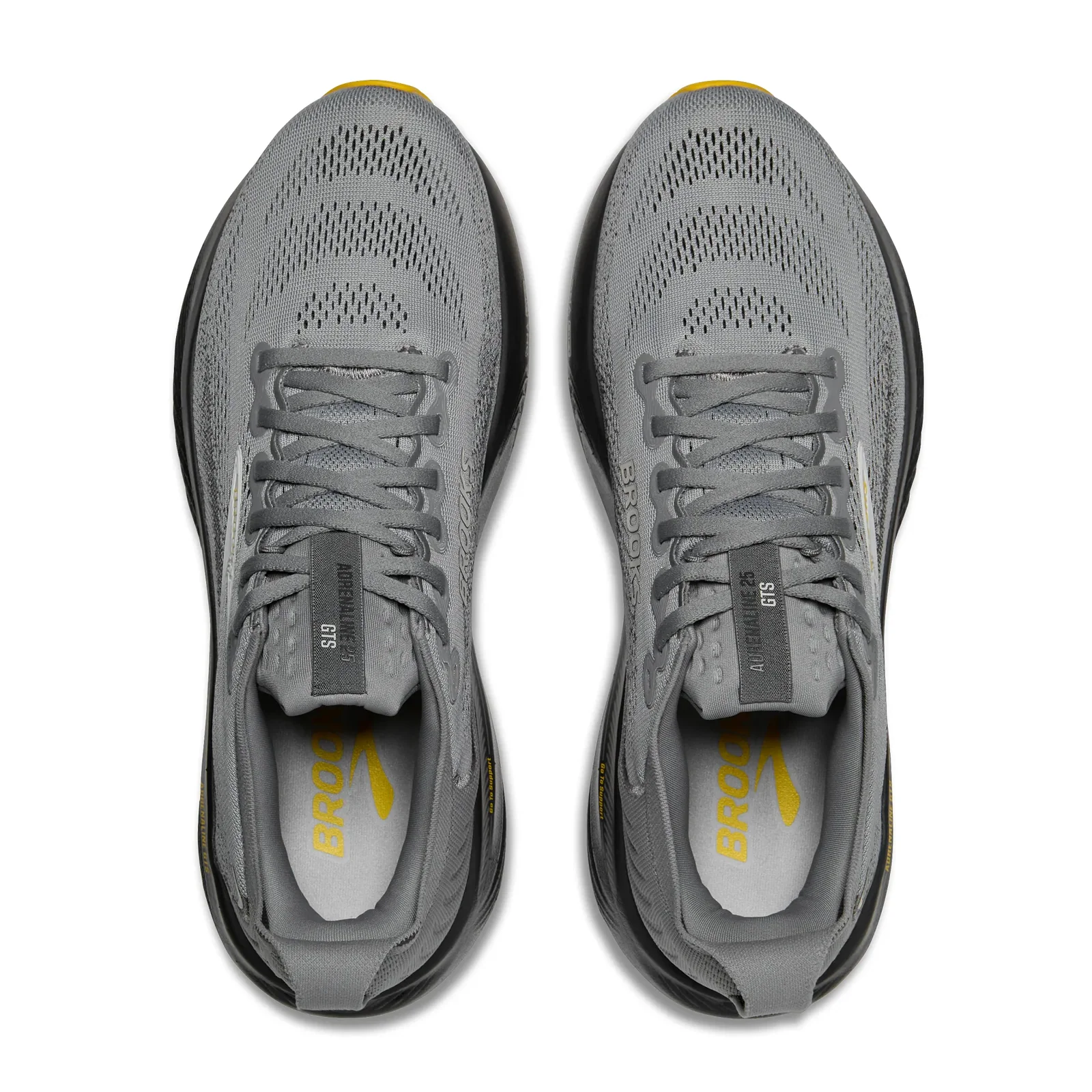 Brooks Adrenaline GTS 25 Running Shoe (Men) - Primer Grey/Ebony/Jasmin - Image 5