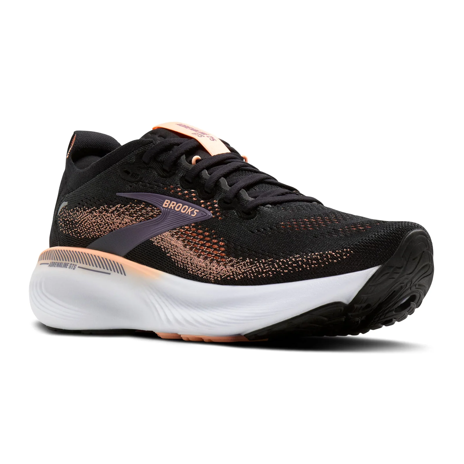 Brooks Adrenaline GTS 25 Running Shoe (Women) - Black/Peach/Mulled Grape - Image 3