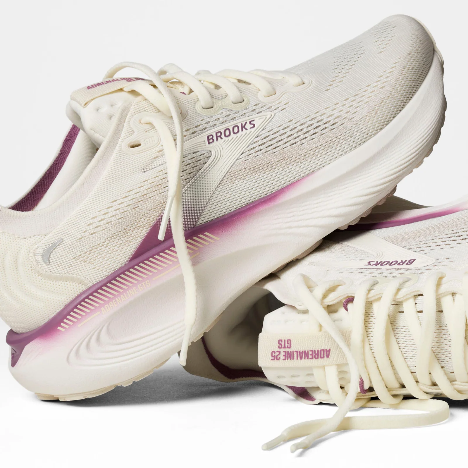 Brooks Adrenaline GTS 25 Running Shoe (Women) - Coconut/Argyle - Image 7