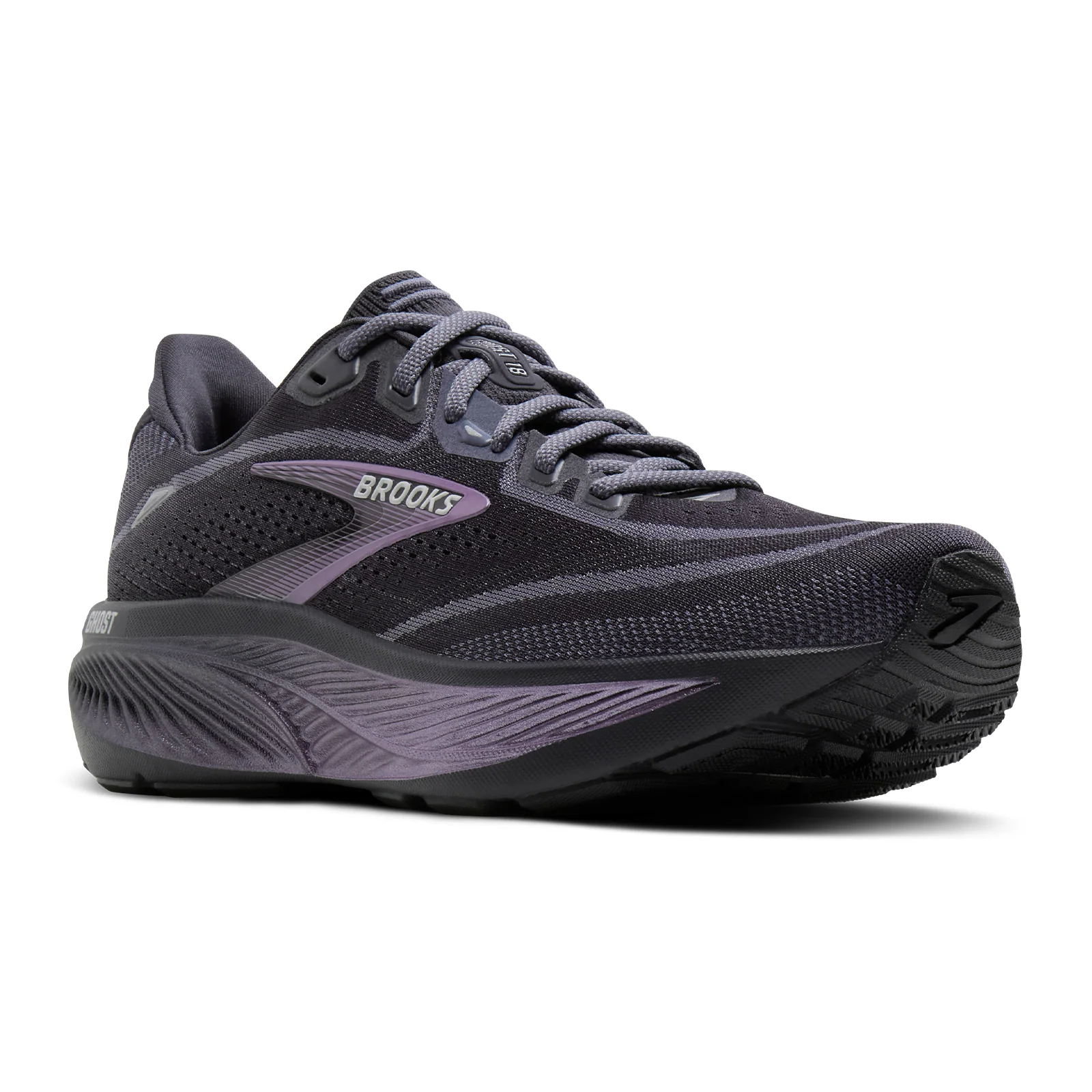 Brooks Ghost 18 Running Shoe (Women) - Ebony/Folkstone/Metallic - Image 3