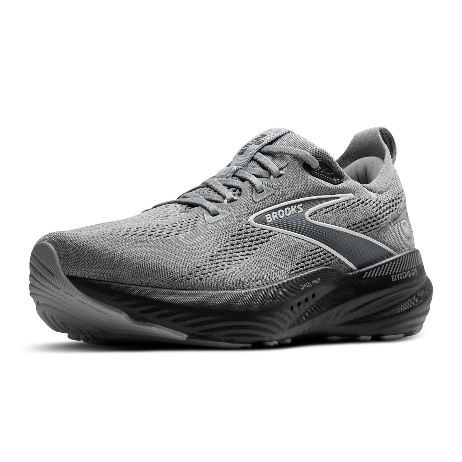 Brooks Glycerin GTS 22 Running Shoe (Men) - Primer Gray/Ebony/Bluewash - Image 4