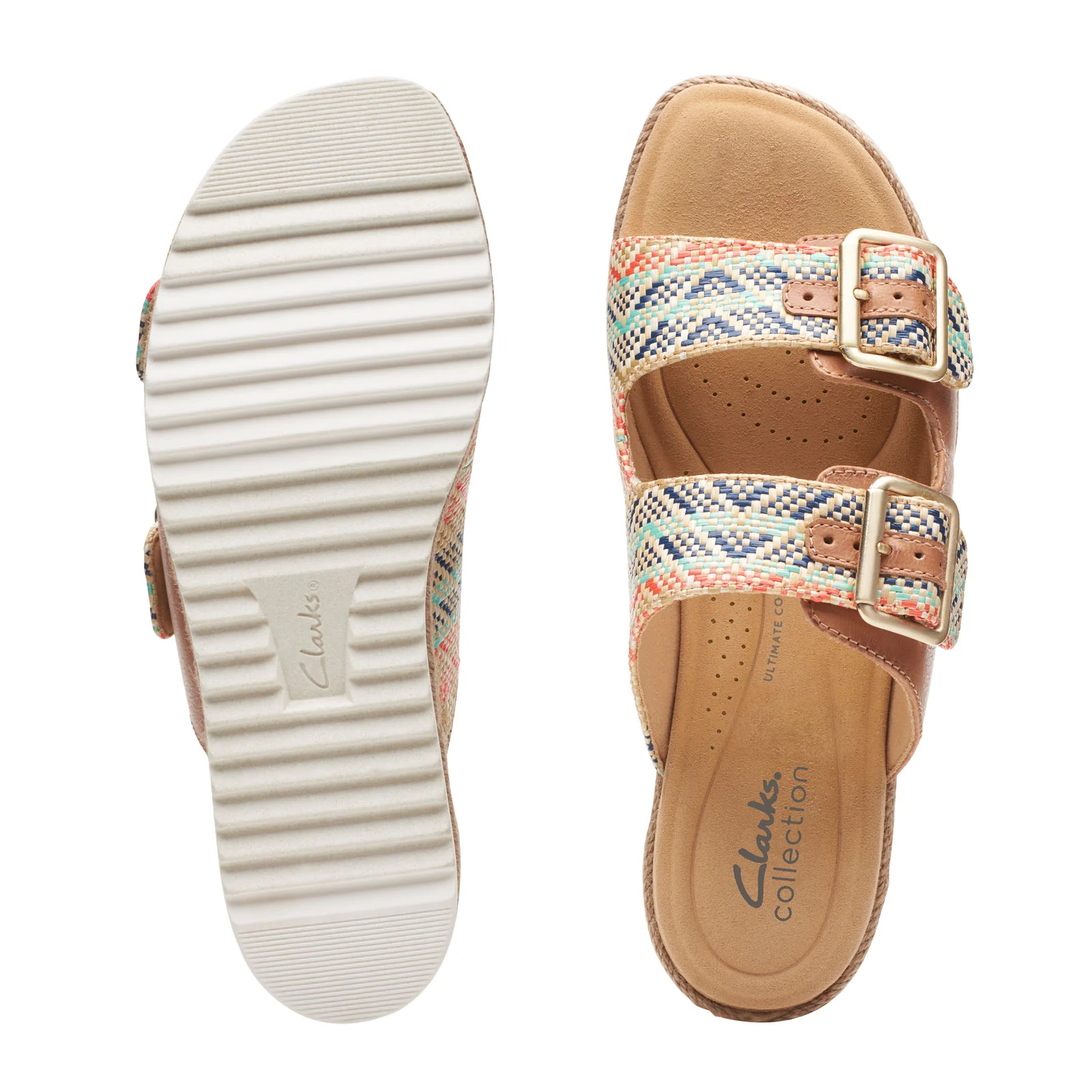 Clarks Lana Beach Slide Sandal (Women) - Natural/Tan - Image 3