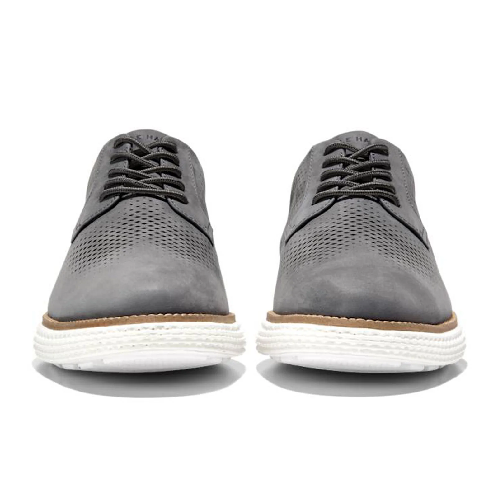 Cole Haan OriginalGrand 2.0 Laser Oxford (Men) - Magnet Nubuck/Optic White - Image 3