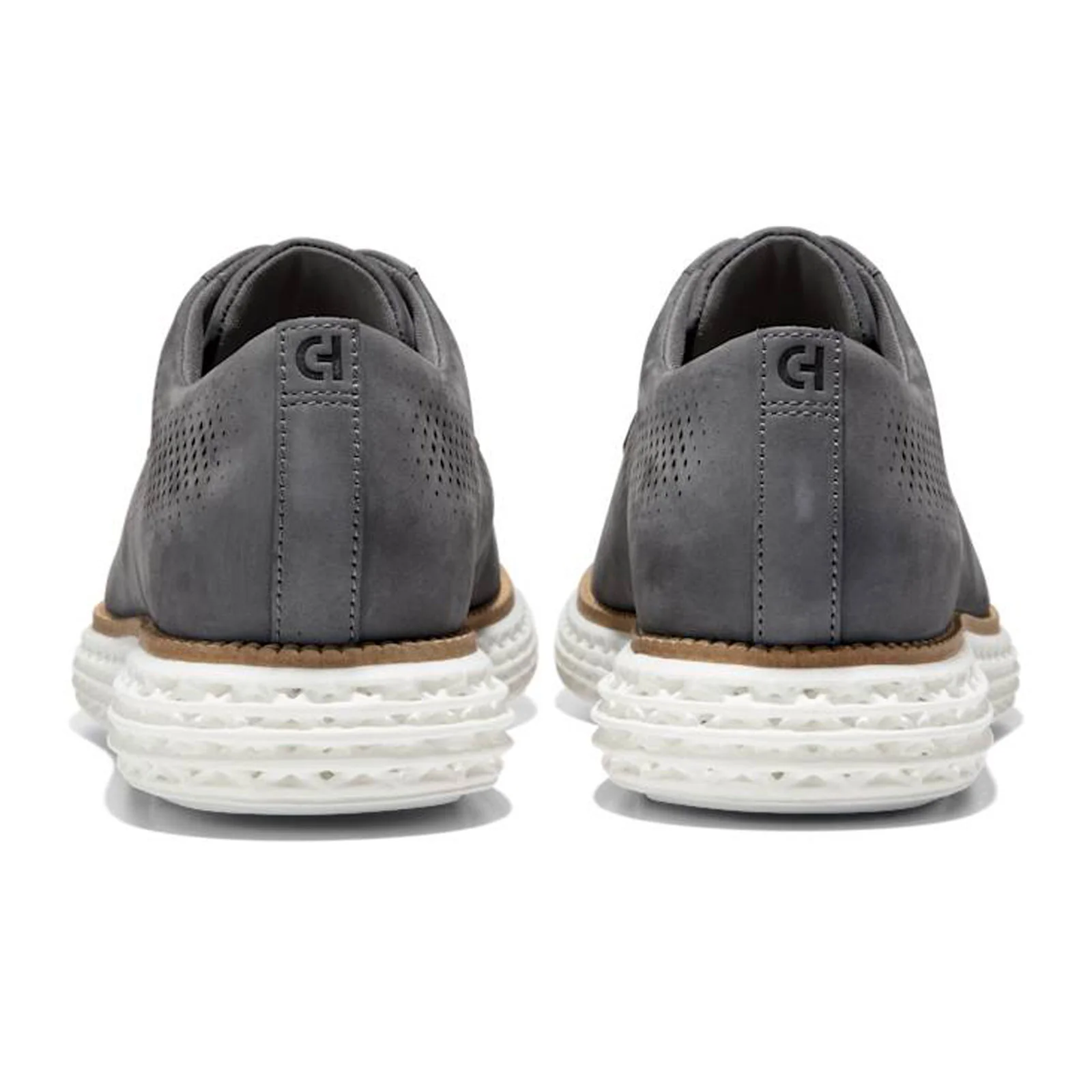Cole Haan OriginalGrand 2.0 Laser Oxford (Men) - Magnet Nubuck/Optic White - Image 4