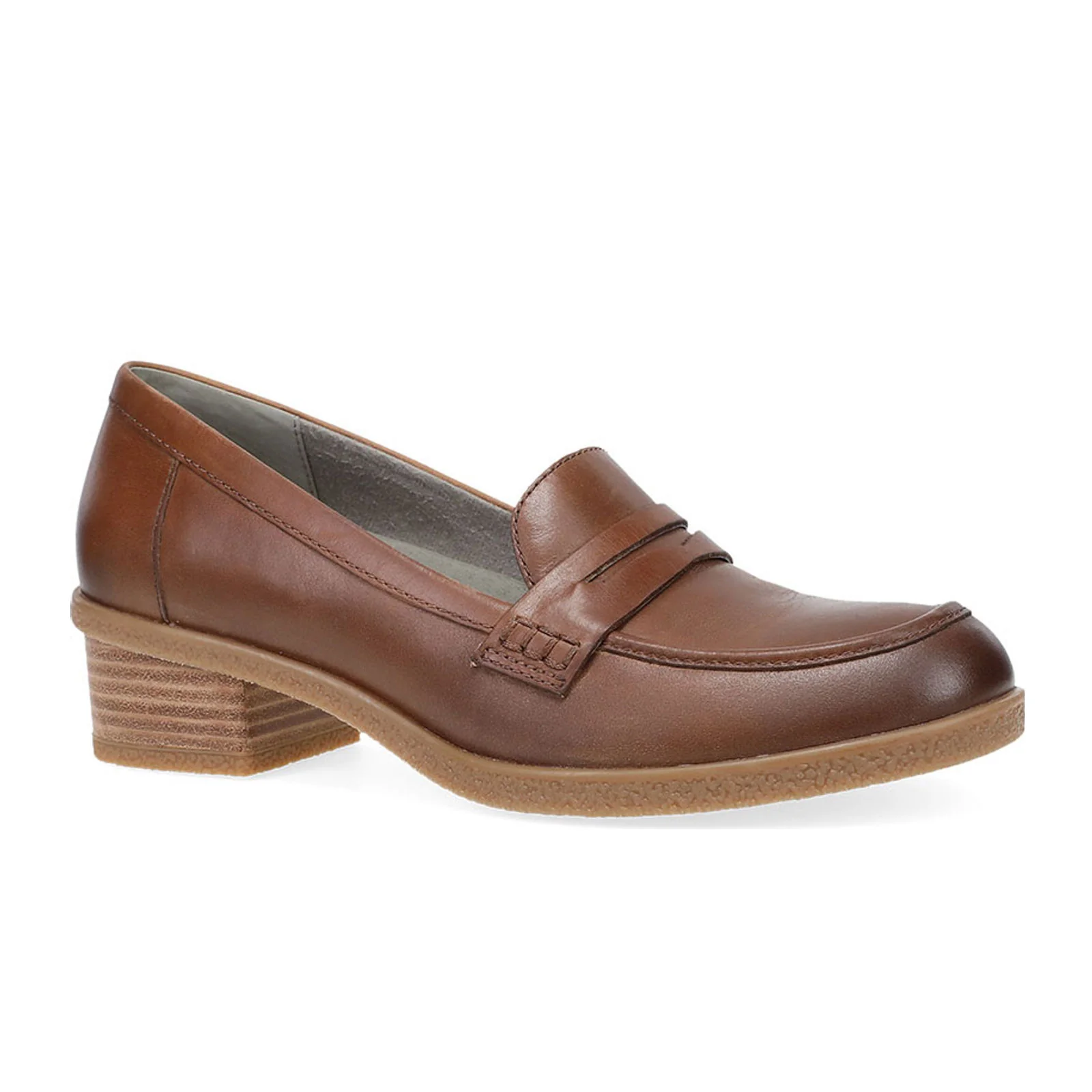 Dansko Danica Loafer (Women) - Tan Waterproof Burnished