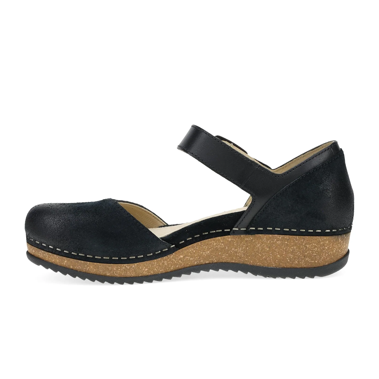 Dansko Mae Mary Jane (Women) - Black Burnished Suede - Image 2