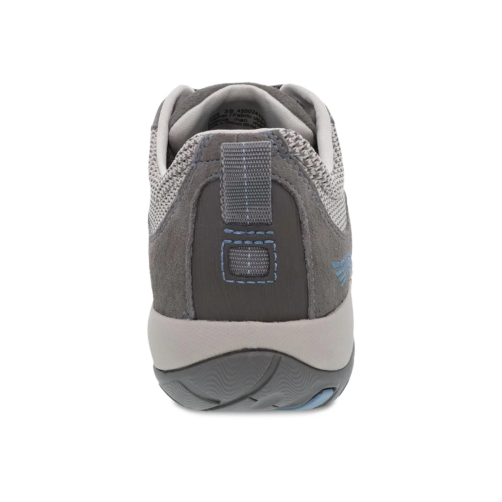 Dansko Paisley Low Hiking Shoe (Women) - Grey/Blue Suede - Image 4