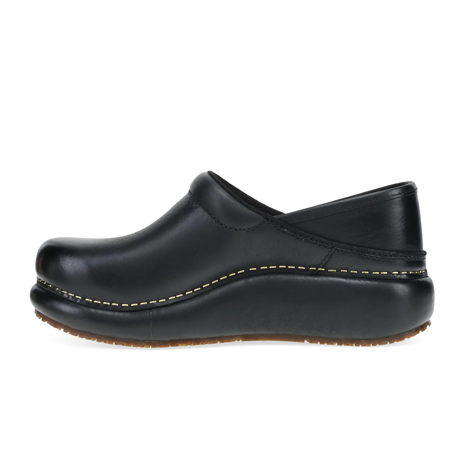 Dansko Platform Pro Clog (Women) - Black Burnished Nubuck - Image 2