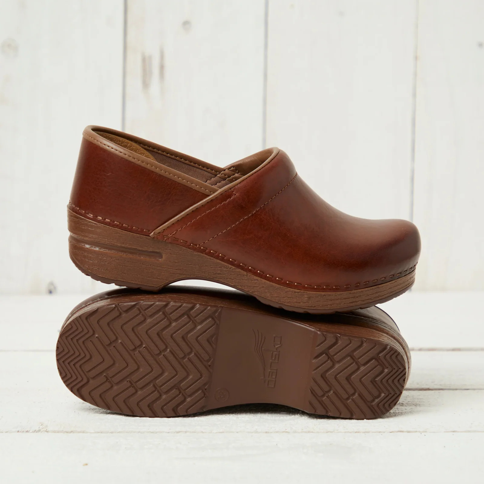 Dansko Professional Clog (Women) - Saddle Full Grain - Image 9