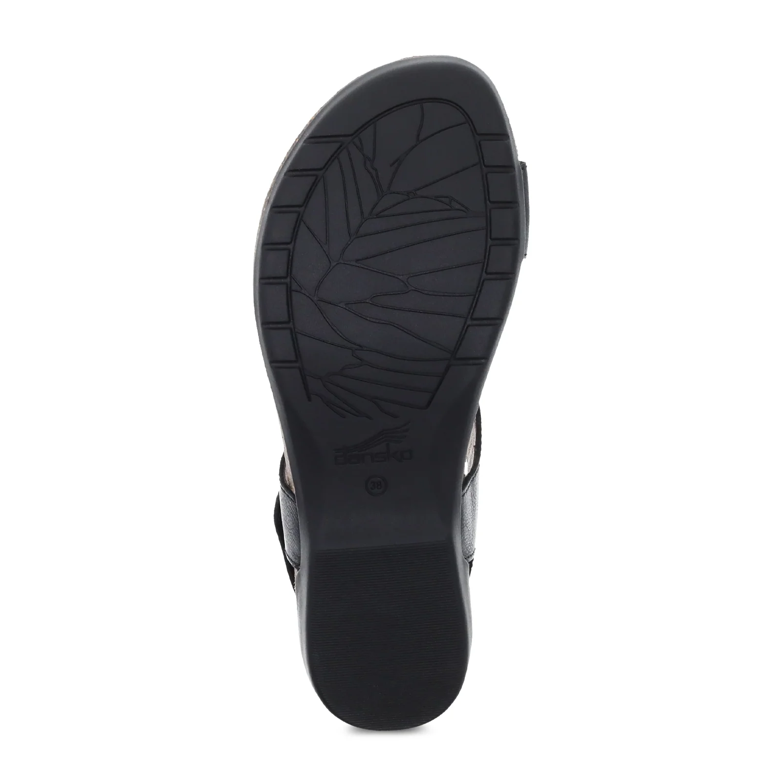 Dansko Reece Backstrap Sandal (Women) - Black Waxy Burnished - Image 6