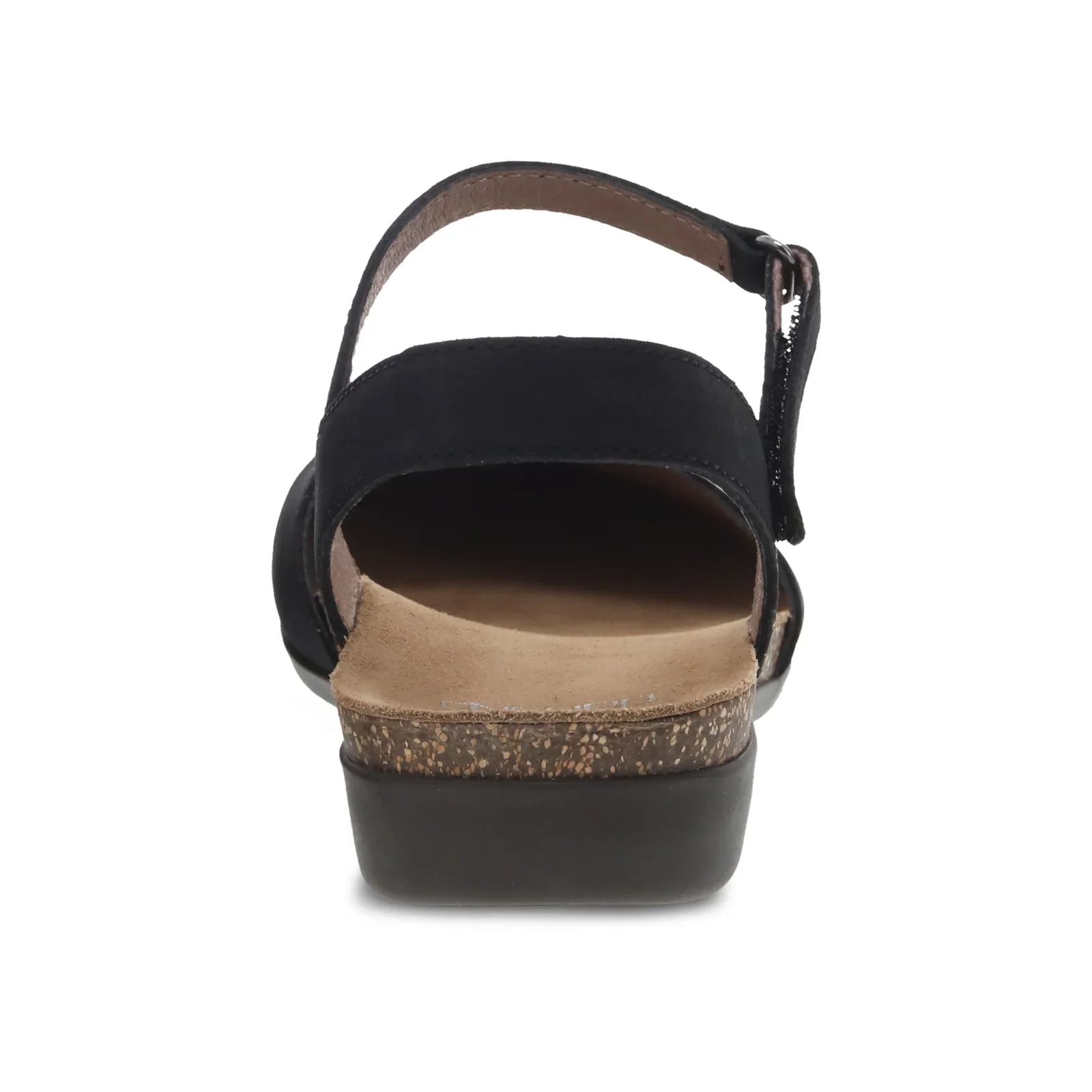 Dansko Rowan Backstrap Sandal (Women) - Black Nubuck - Image 4