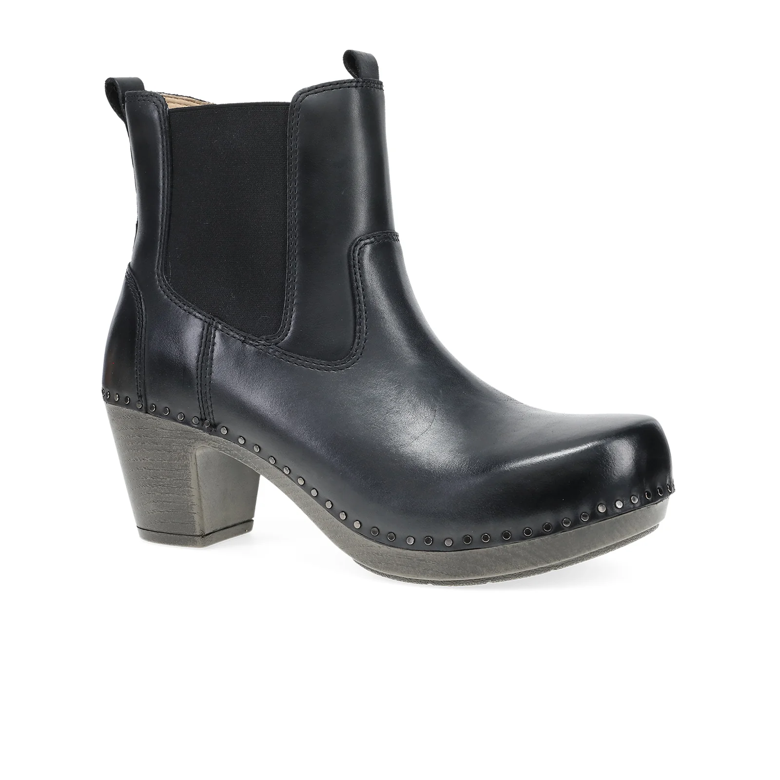 Dansko Shayna Heeled Boot (Women) - Black Burnished Calf - Image 3