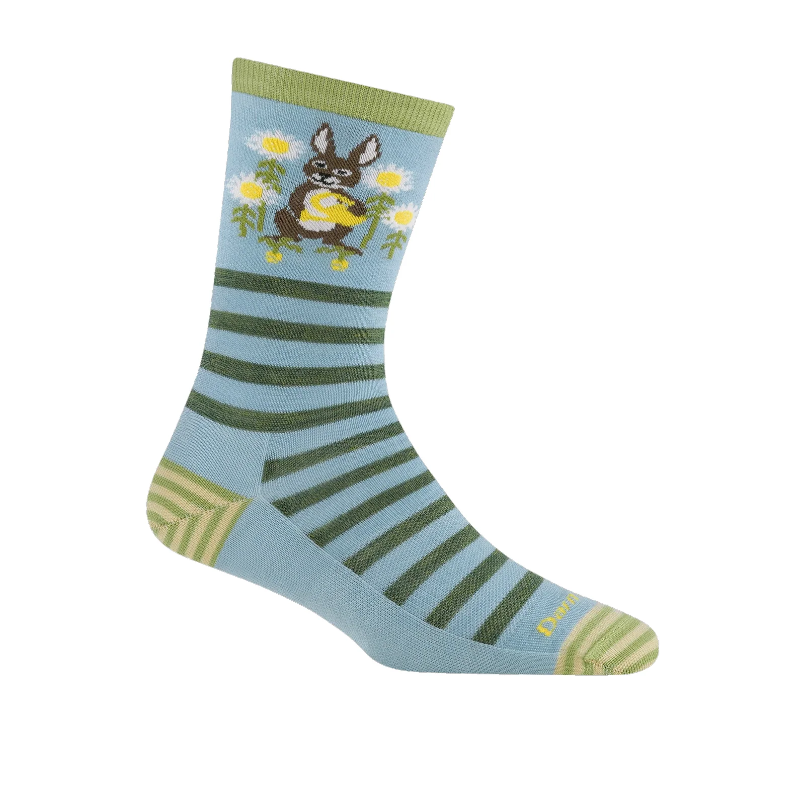 Darn Tough Animal Haus Lightweight Crew Sock (Women) - Bunny Blue