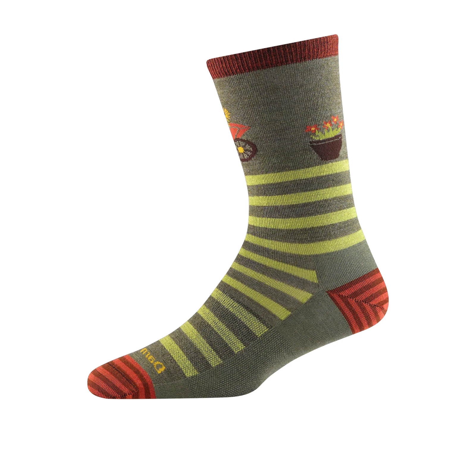 Darn Tough Animal Haus Lightweight Crew Sock (Women) - Herb - Image 2