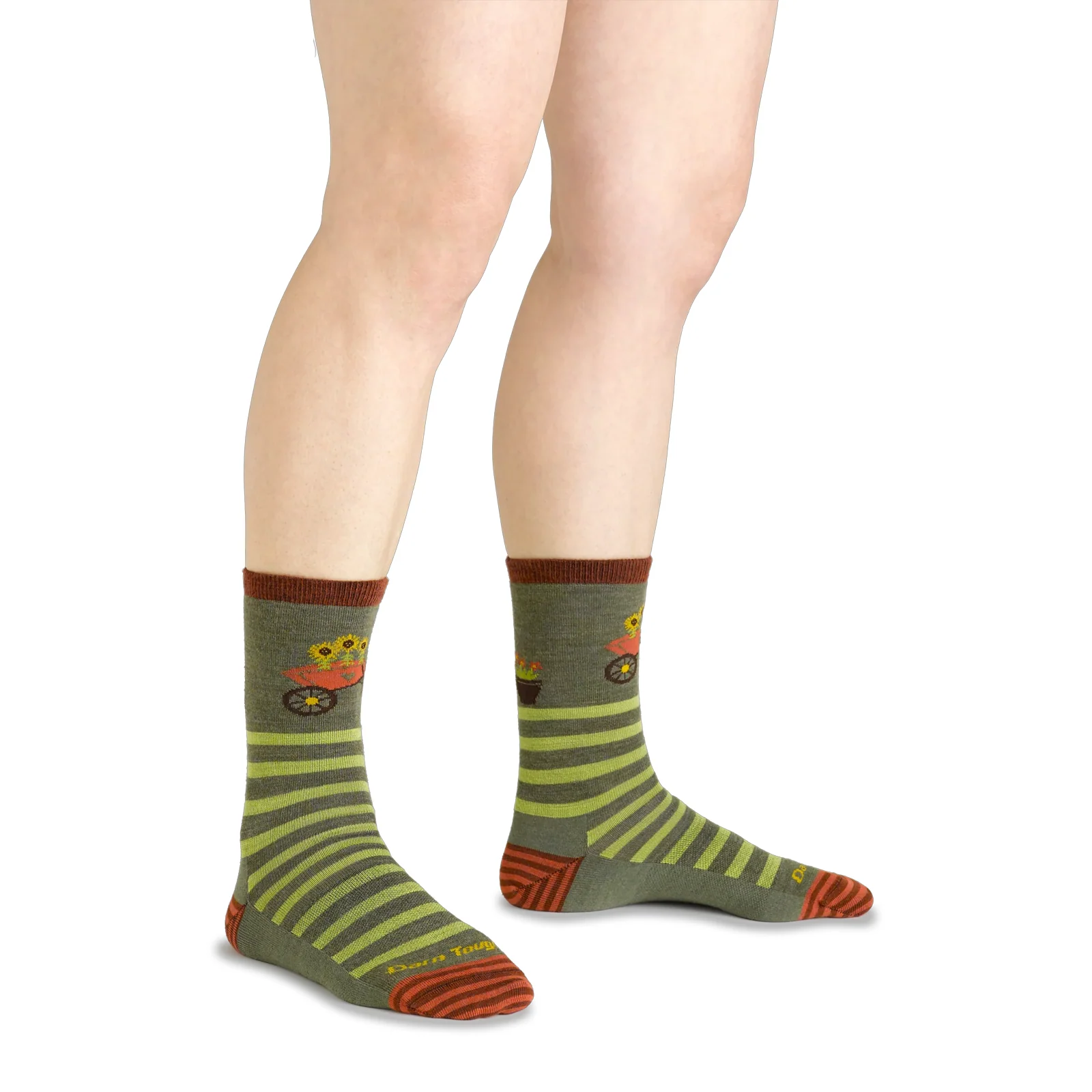 Darn Tough Animal Haus Lightweight Crew Sock (Women) - Herb - Image 4