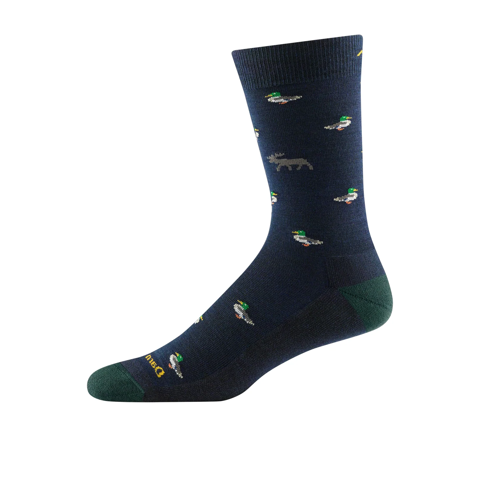 Darn Tough Duck Duck Moose Lightweight Crew Sock with Cushion (Men) - Eclipse - Image 2
