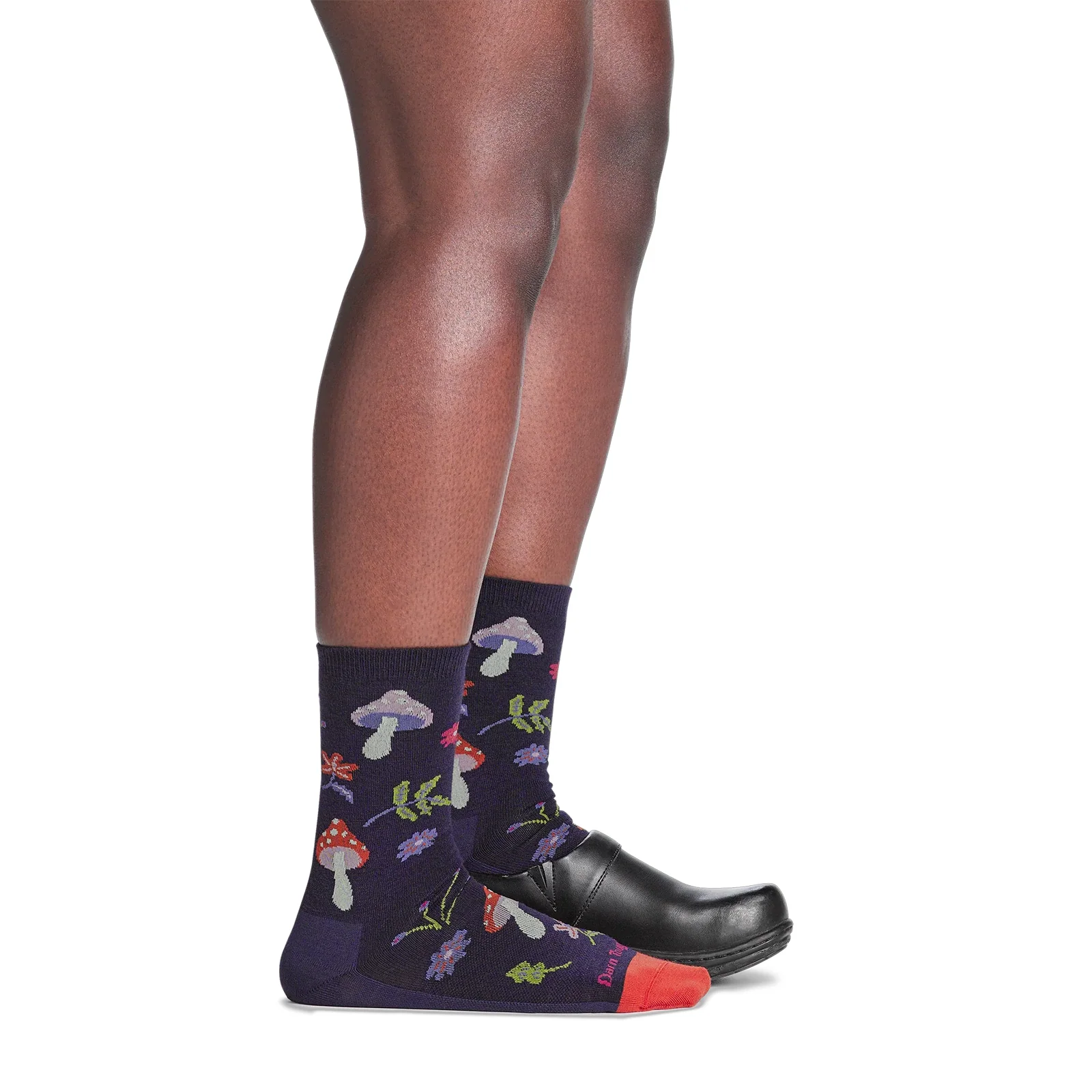 Darn Tough Shroom Bloom Lightweight Crew Sock (Women) - Blackberry - Image 3