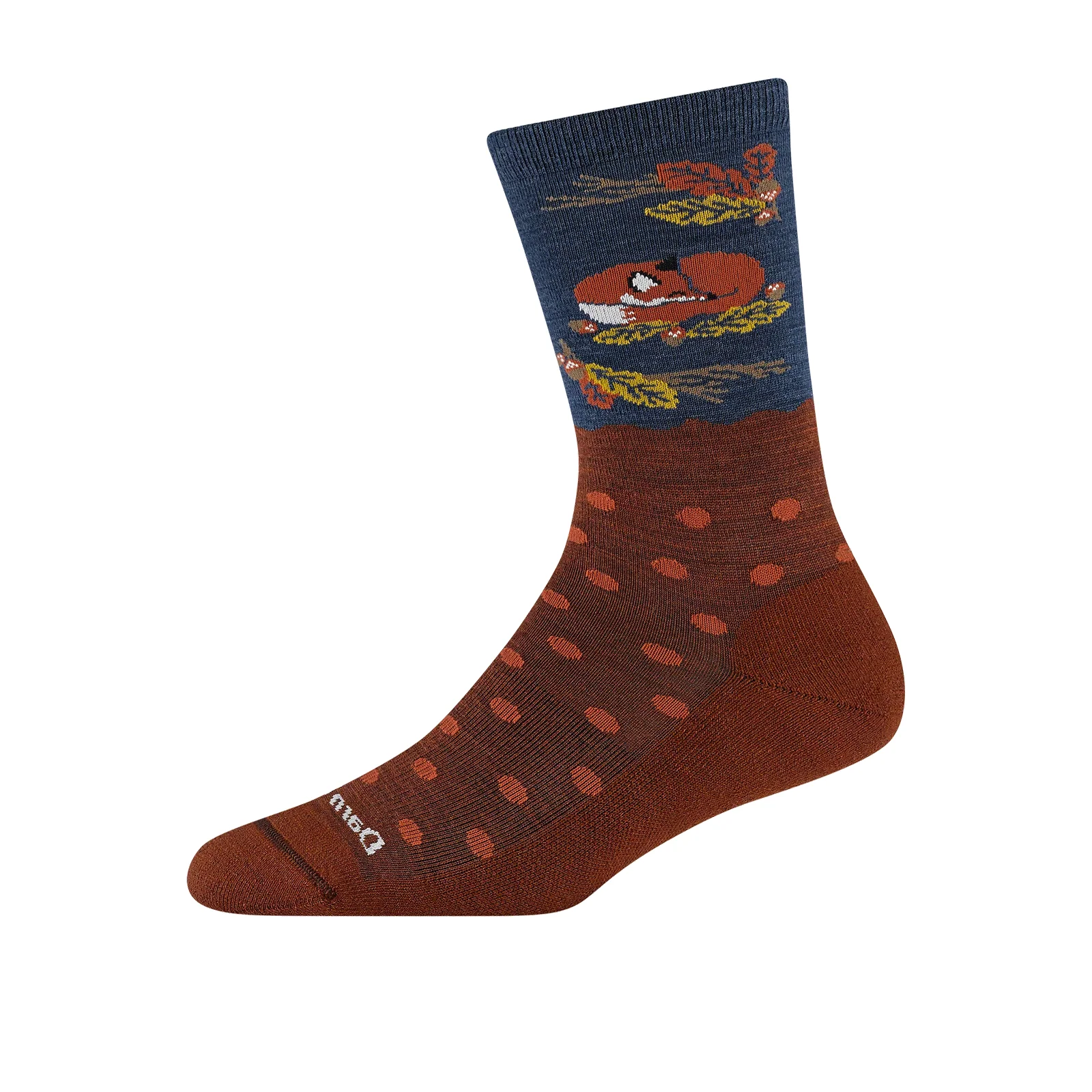 Darn Tough Wild Life Lightweight Crew (Women) - Fox Foliage - Image 2