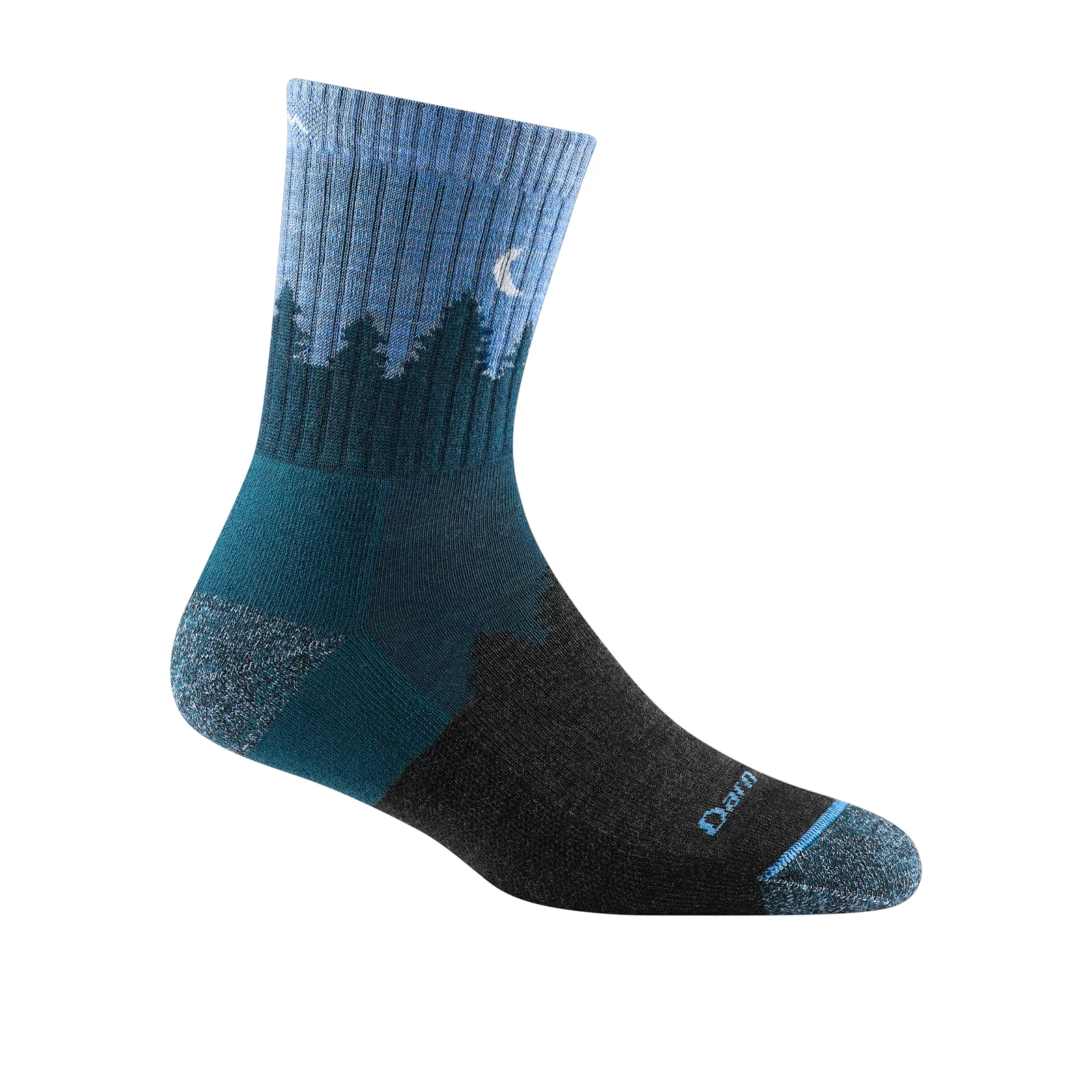 Darn Tough Treeline Midweight Micro Crew Sock with Cushion (Women) - Blue