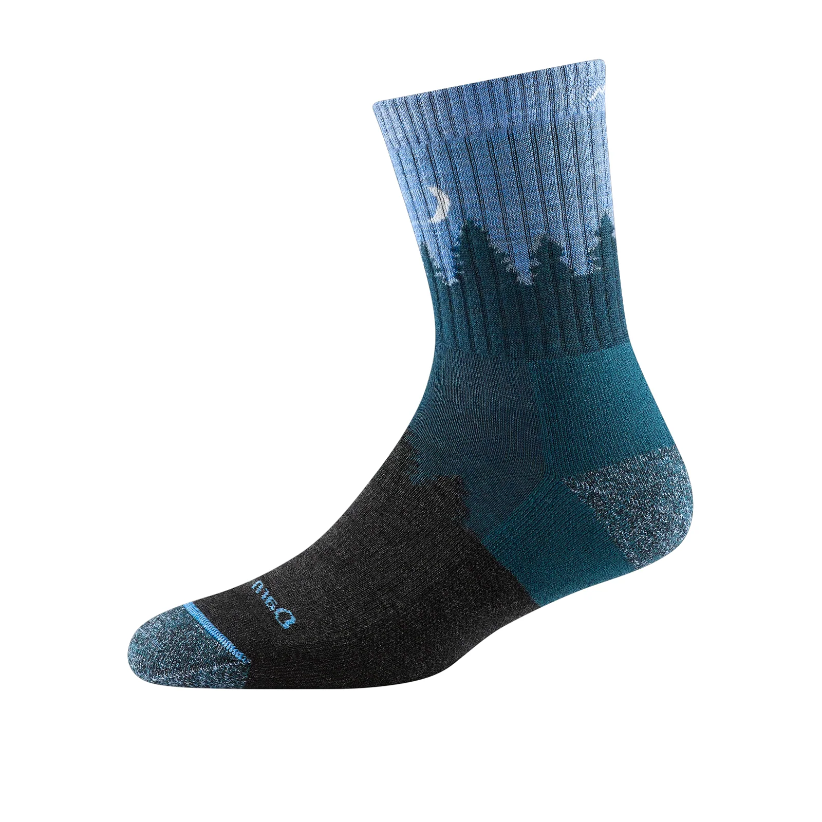 Darn Tough Treeline Midweight Micro Crew Sock with Cushion (Women) - Blue - Image 2