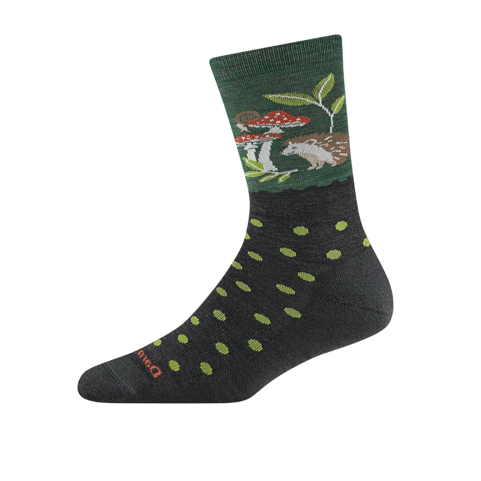 Darn Tough Wild Life Lightweight Cushion Crew Sock (Women) - Hedgehog Moss - Image 2