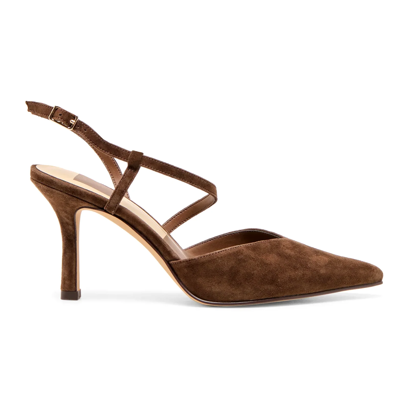 Dolce Vita Kamra Strappy Heel (Women) - Dark Brown Suede